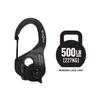 Nite Ize CamJam XT Aluminum Rope Tightener, Large - Versatile Tie Down Cam Mechanism with Carabiner Clip - Secure Hiking Gear Essential - Rope Tie Down Accessory - Large, Black view 4