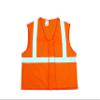Mutual Industries High Visibility Polyester ANSI Class 2 Safety Vest with 2" Silver Reflective Tape, XX-Large, Orange view 1