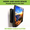 HIDEit Mounts Uni-LS Mount - Patented in 2015, Made in USA - Steel Adjustable Large and Slim Wall Mount. Hide Your Cable TV Box, Satellite Receivers, DVRs, Security NVRs and Other A/V Equipment view 3