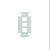 Legrand - OnQ 3 Port Decorator Outlet Strap, High-Quality, High-Impact, Flame-Retardant Plastic Wallplate, White, 10 Pack, WP3413WH10 view 1