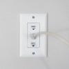Legrand - OnQ 3 Port Decorator Outlet Strap, High-Quality, High-Impact, Flame-Retardant Plastic Wallplate, White, 10 Pack, WP3413WH10 view 3