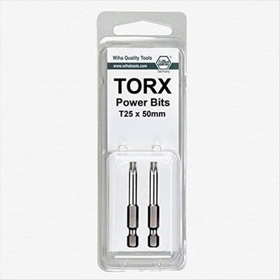 Torx 1/4" Power Bit T5 x 50mm 2 Pack