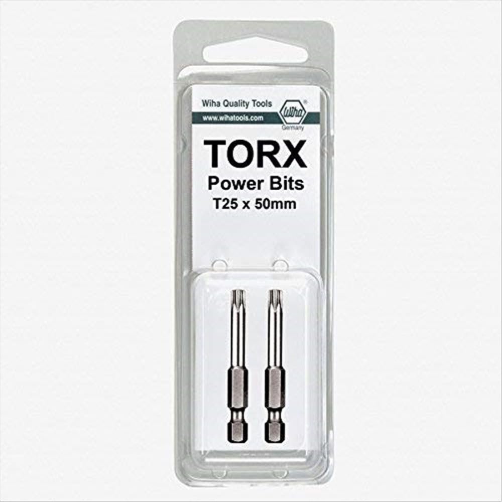 Torx 1/4" Power Bit T5 x 50mm 2 Pack