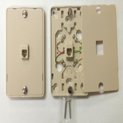 50/PK NC-630A 4C IV Wall Phone Jack 4C Mounting Plate w/Screw Terminals