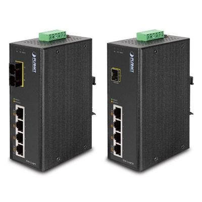 Planet IP40 4-P/TP + 1-P Fiber(SFP) POE Industrial Fast Ethernet, ISW-514PTF (POE Industrial Fast Ethernet Switch (-40 to 75 C))