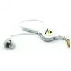 White Retractable In-Ear Mono Headset Wired Single Earbud Earphone with Microphone for Cricket Nokia Lumia 520, Cricket Nokia Lumia 630, Cricket Nokia Lumia 635, Cricket Samsung Galaxy Grand Prime, Cricket Samsung Galaxy S3 SCH-R530C view 1