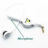 White Retractable In-Ear Mono Headset Wired Single Earbud Earphone with Microphone for Cricket Nokia Lumia 520, Cricket Nokia Lumia 630, Cricket Nokia Lumia 635, Cricket Samsung Galaxy Grand Prime, Cricket Samsung Galaxy S3 SCH-R530C view 3