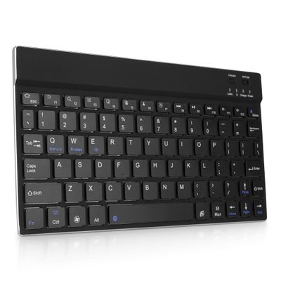 BoxWave Keyboard Compatible with Galaxy S5 mini - SlimKeys Bluetooth Keyboard, Portable Thin with Chiclet-Style Keys - Jet Black