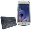 BoxWave Keyboard Compatible with Samsung I8190 Galaxy S III mini - SlimKeys Bluetooth Keyboard, Portable Thin with Chiclet-Style Keys - Jet Black view 1