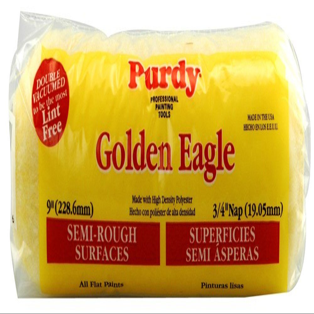 Purdy GoldenEagle Polyester 3/4 in. x 9 in. W Paint Roller Cover For Semi Smooth to Semi Rough Surfaces
