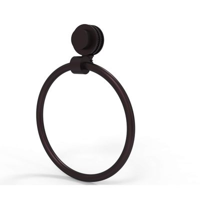 Allied Precision Indutries Brass 416D-ABZ Venus Collection Dotted Accent Towel Ring, Antique Bronze