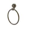 Allied Brass 416G-ABR Venus Collection Towel Ring with Groovy Accent, Antique Brass view 1