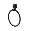 Allied Brass 416G-ORB Venus Collection Towel Ring with Groovy Accent, Oil Rubbed Bronze view 1