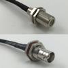 10 feet RG58 F FEMALE to BNC FEMALE BIG BULKHEAD Pigtail Jumper RF coaxial cable 50ohm Quick USA Shipping view 1