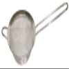 Bene Casa 4 in. W x 7 in. L Silver Strainer with Handle view 1