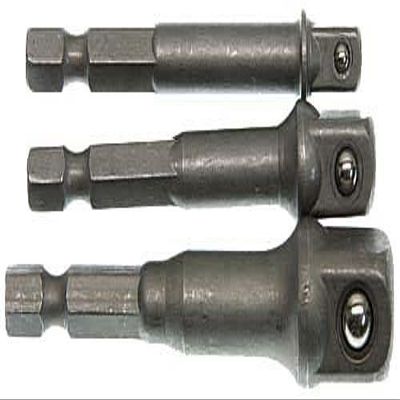 3 Pc. Power Extension Socket Bits for Drills (CHROME, 2)