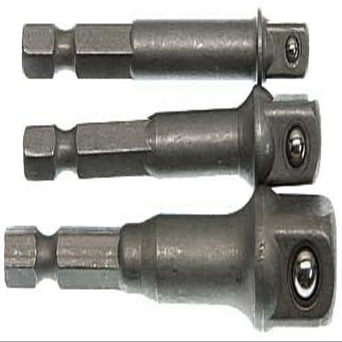 3 Pc. Power Extension Socket Bits for Drills (CHROME, 2)