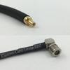 1 foot RG400 Low Loss SMB MALE to QMA MALE ANGLE Pigtail Jumper RF coaxial cable 50ohm Quick USA Shipping view 1