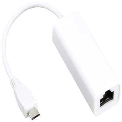 GroovyMobile TM-microUSBLAN-RT Micro USB to Wired LAN Adapter, Supports 100 baseT, RJ45 (Female) to USB microB (Male)