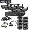 HDVD HVD-P-T87B4 HD-TVI CCTV 8CH DVR with 8 Camera Package Full HD 1080P HDMI Output Night Vision IR Indoor/Outdoor Bullet Pipe Camera 1TB HDD Installed view 1