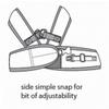 Step Easy Harness - Black - T3 - from The Inventor of Cloak & Dawggie view 3