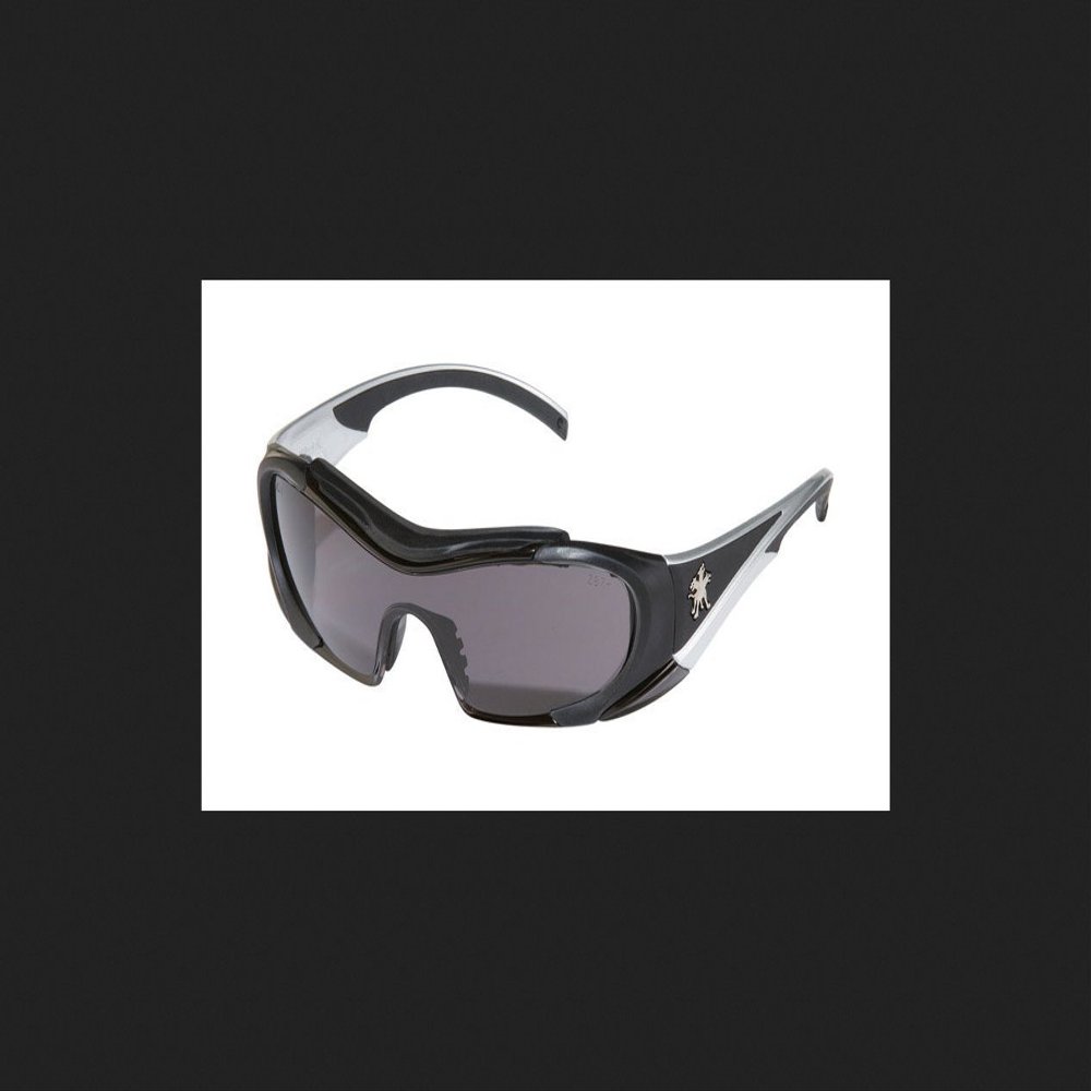 Crews MCR Safety Hellion Anti-Fog Safety Glasses Gray Lens Black Frame 1 pc.