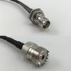 6 feet RG58 TNC FEMALE BULKHEAD to SO239 UHF Female Pigtail Jumper RF coaxial cable 50ohm Quick USA Shipping view 1