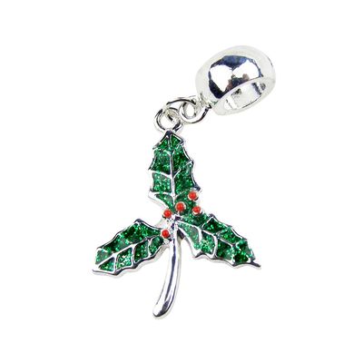 UniqueBeadsAndGifts Universal Holly Leaves Charm