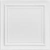  LA MAISON CEILINGS R24 Line Art Foam Glue-up Ceiling Tile (21.6 sq. ft./Case), Pack of 8, Plain White view 1
