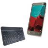 BoxWave Keyboard Compatible with Vodafone Smart Prime 6 - SlimKeys Bluetooth Keyboard, Portable Thin with Chiclet-Style Keys - Jet Black view 1