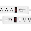 (3 Pack Value Bundle) IVR71653 Surge Protector, 6 Outlets, 4ft Cord, 1080 Joules view 2