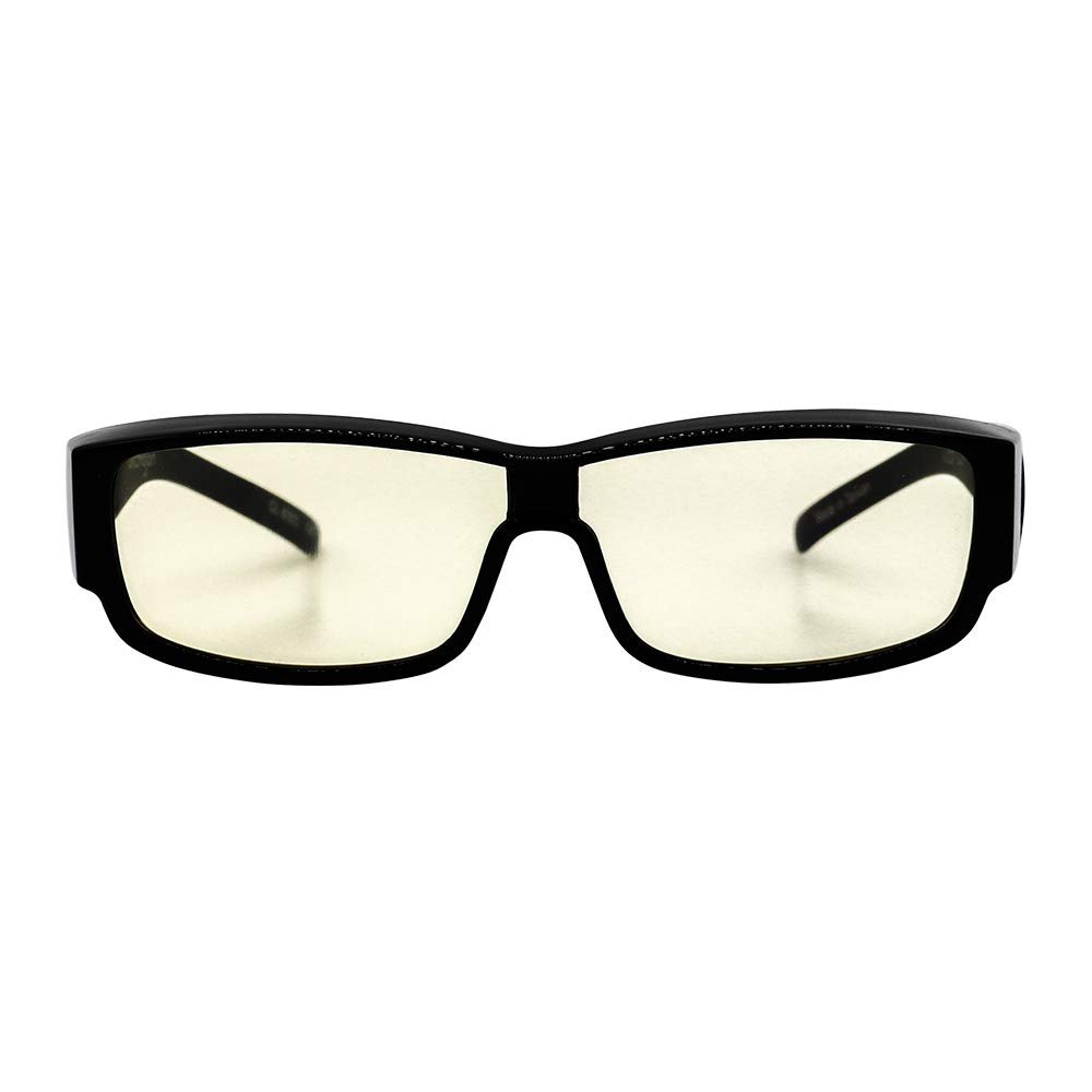 Archgon Computer Gaming Glasses Anti Blue-Light Glasses UV Protection Fit-over Type with Amber Lens GL-B301-Y