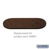 Salsbury Industries 4897BRZ Arm Kit Replacement for Classic Mailbox Post, 1 Sided, Bronze view 2