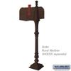 Salsbury Industries 4897BRZ Arm Kit Replacement for Classic Mailbox Post, 1 Sided, Bronze view 4