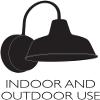 Design House Mason Farmhouse Gooseneck Barn Light, Outdoor Exterior Porch or Patio Wall Light Fixture, Galvanized Gray Paint, 8 Inch Diameter, 1-Pack, 520965 view 3