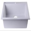 ALFI brand AB2420DI-BLA Drop-In Single Bowl Granite Composite Kitchen Sink, 24", Black view 4