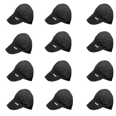 Comeaux Caps Reversible Welding Cap Solid Black 7 7/8 (12)