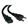 Unirise, USA 6Ft Power Cord 5/15P - C13 10Amp Black view 1
