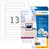 Herma 5069 Video Labels for VHS Cassette Spine DIN A4 Set of 32 (147.3 x 20 mm, 800 Sheets, Matte) Self-Adhesive, Printable, Permanently Adhesive VHS Stickers, 10,400 Adhesive Labels, White view 1