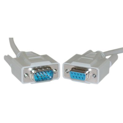 10D1-03203 Serial Extension Cable, DB9 Male to DB9 Female, RS-232, UL rated, 9 Conductor, 1:1, 3 foot
