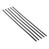 Auto Dynasty 5-Pieces 12 Inches 300mm Long Stainless Steel Wrap/Cable Zip Tie (Black) view 2