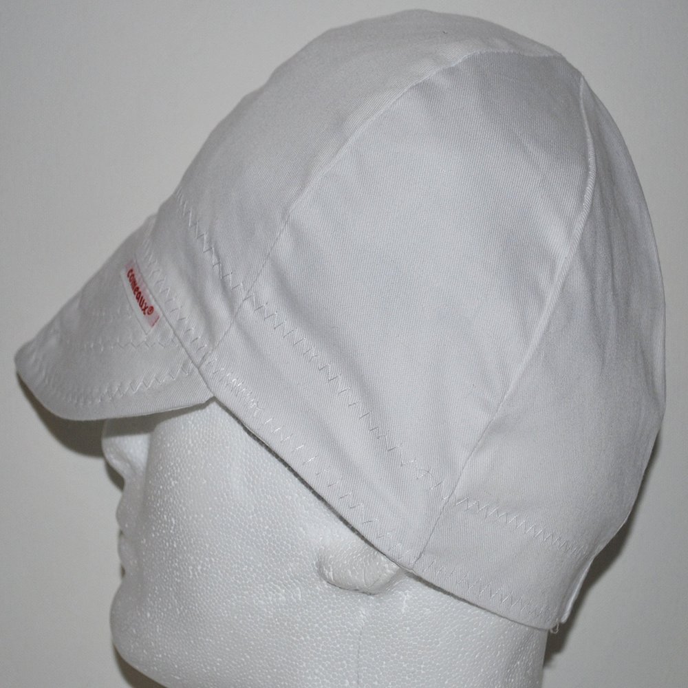 Comeaux Caps Reversible Welding Cap Solid White 6 7/8 (12)