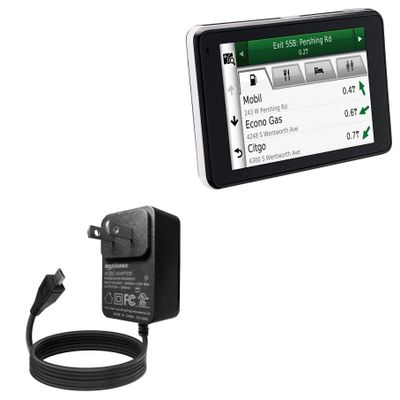 BoxWave Charger Compatible with Garmin Nuvi 3450LM - Wall Charger Direct (15W), Rapid Charge Your Device with Built-in 3ft Cable