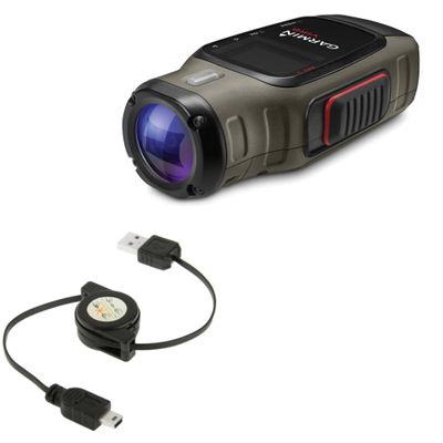 BoxWave Cable Compatible with Garmin Virb - miniSync, Retractable, Portable Sync Cable