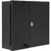 Gruber Fiber Enclosure, WM, 10.8"x12"x4", 2 Door, 4 Panel, BLK view 1