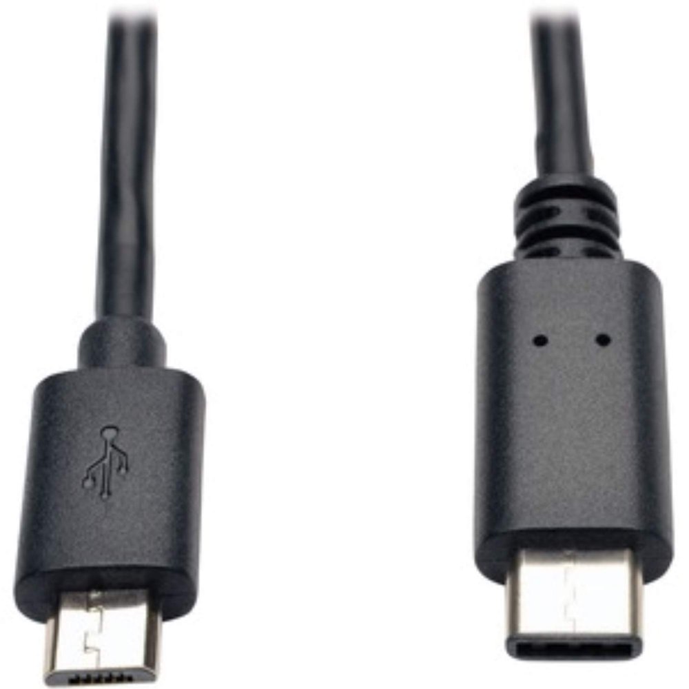 TRIPP LITE USB 2.0 Hi-Speed Cable Micro-B Male to USB Type-C Male 6' (U040-006-MICRO)