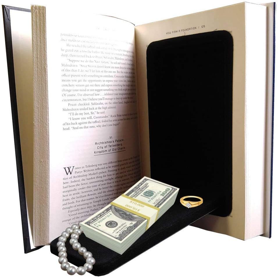 STREETWISE Large Hardbound Book Safe  Hidden Storage Book  Conceal Valuables in Plain Sight  Decoy Design