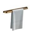 Leyden Brass Towel Bar, Antique Bathroom 23.6 inch Bath Towel Holder Rack, Wall Mounted Bathroom Accessory Towel Rod Hanger Retro view 1