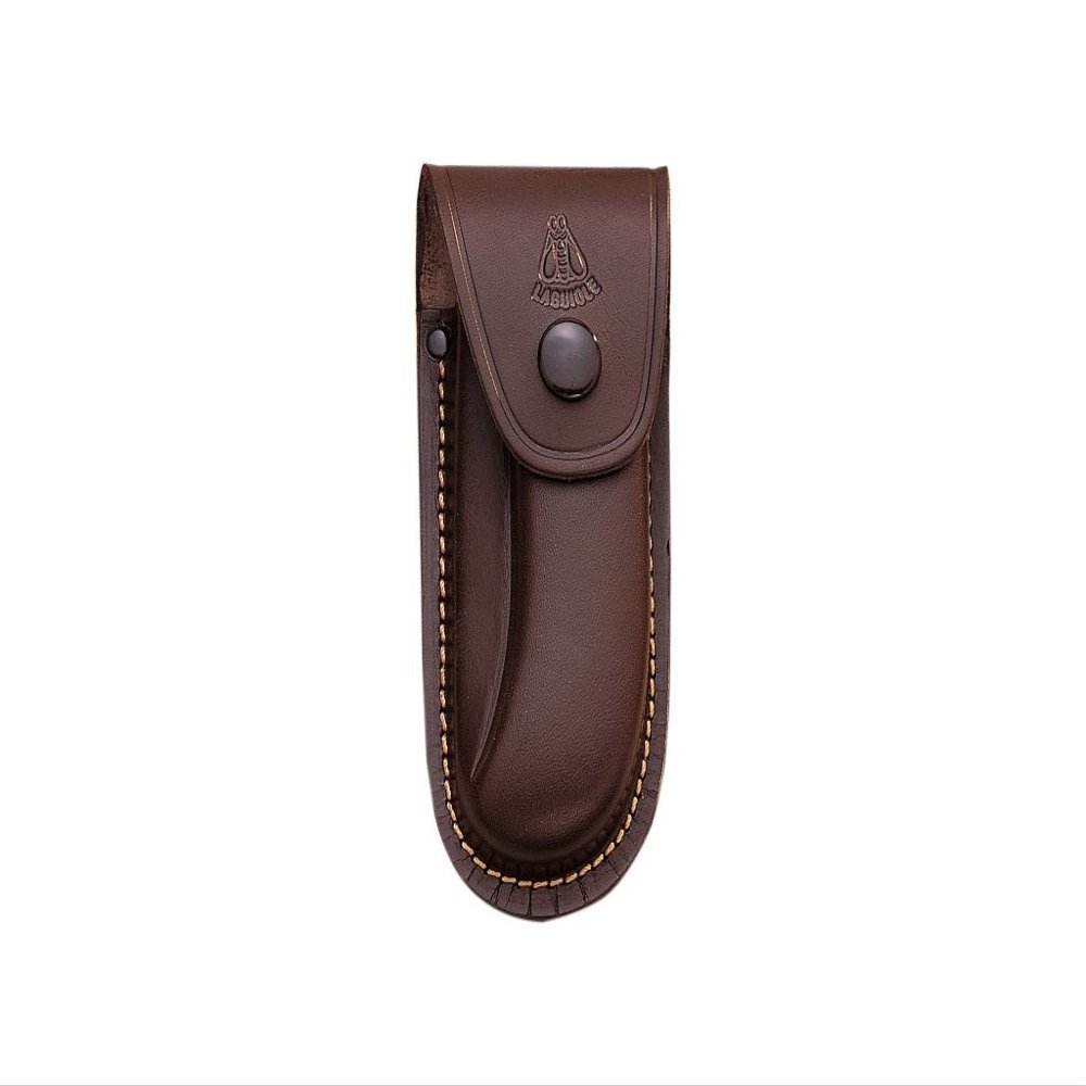 Joker Brown Leather Sheath for laguiole Pocket Knife, Large 140 x 45 mm, FB00