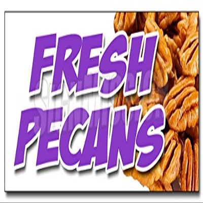 36" Fresh Pecans Decal Sticker Nuts Southern Georgia shelled Gifts Healthy